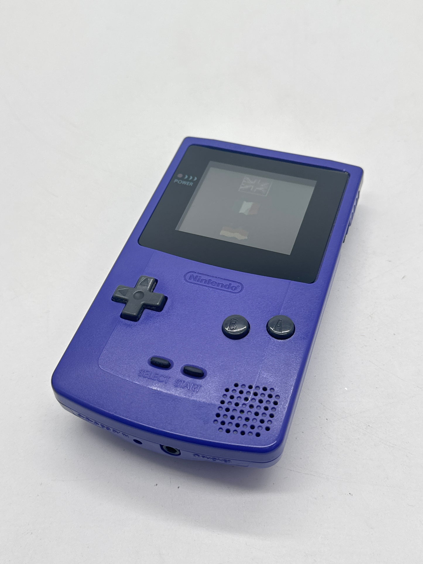 Nintendo Game Boy Color CGB-001 Purple Console #646 Aftermarket Lens or/and Shell