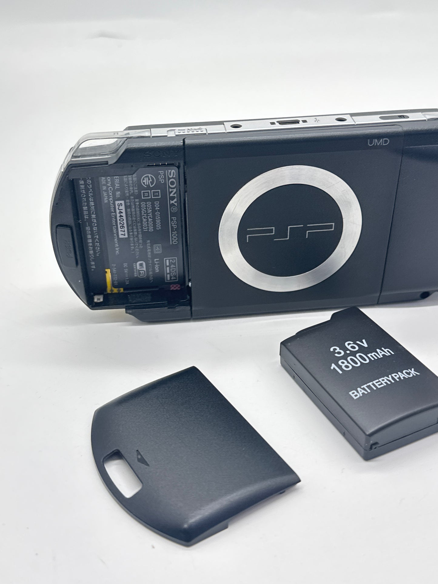 Sony PSP-1000 Piano Black Console #427 w/ 1800mAh Battery & Charger