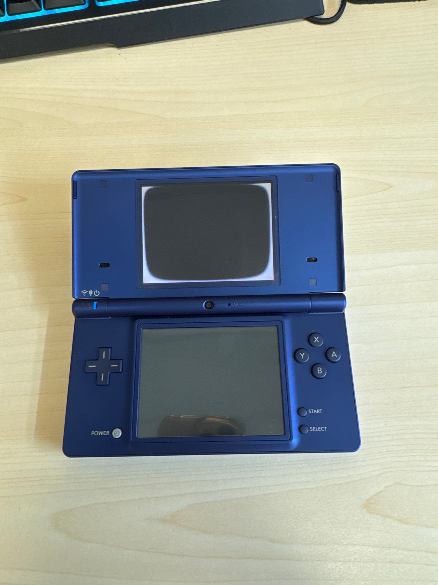 Nintendo DSi TWL-001(JPN) Blue Console - Bad Top Screen