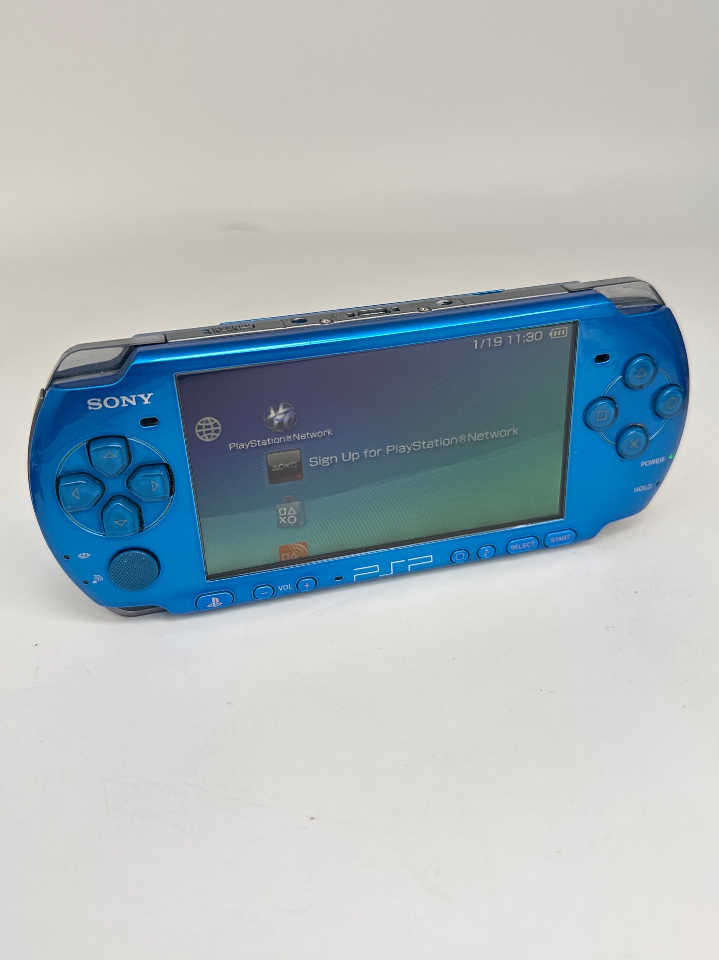 Sony PSP-3000 Blue Console #229 No Battery No Charger READ AS IS