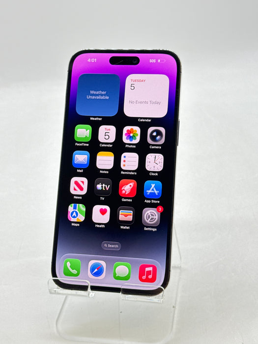 Unlocked Apple iPhone 14 Pro Max A2651 256GB 80% BH - Aftermarket Display