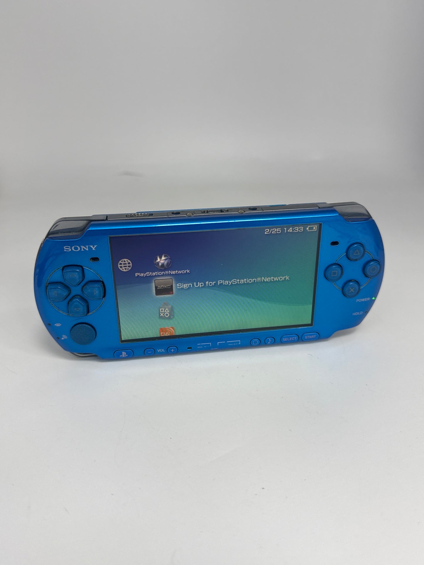 Sony PSP-3000 Blue Console #442 w/ 1200mAh Battery