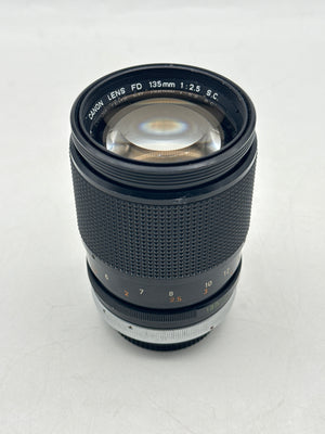 Canon FD 135mm f/2.5 SC Manual Focus Telephoto Lens FD Mount - Used