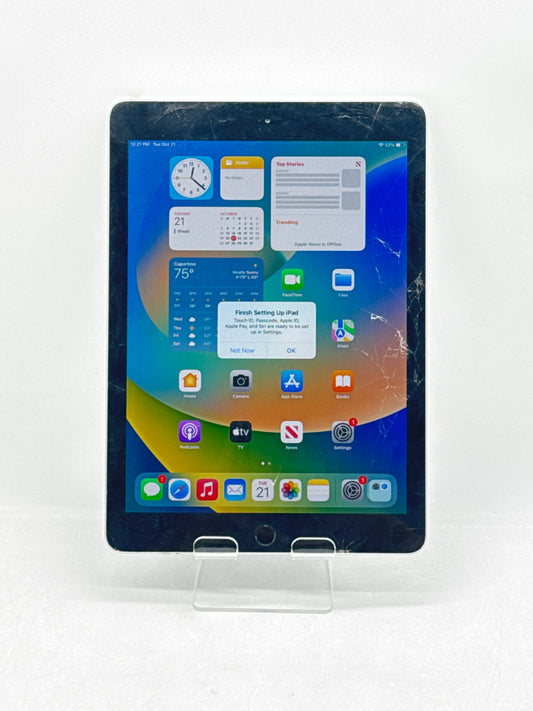 Apple iPad 6th Gen 9.7" A1893 128GB Space Gray Wi-Fi - Screen Cracked