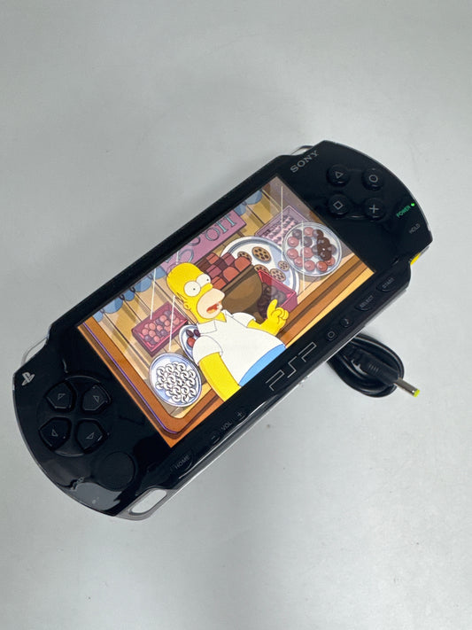 Sony PlayStation Portable PSP-1000 Piano Black Console #363 w/ 1800mAh Battery