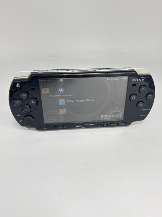 Sony PSP-2000 Black Console #312 w/Battery No Lid No Charger BAD BOTTOM BUTTONS AS IS