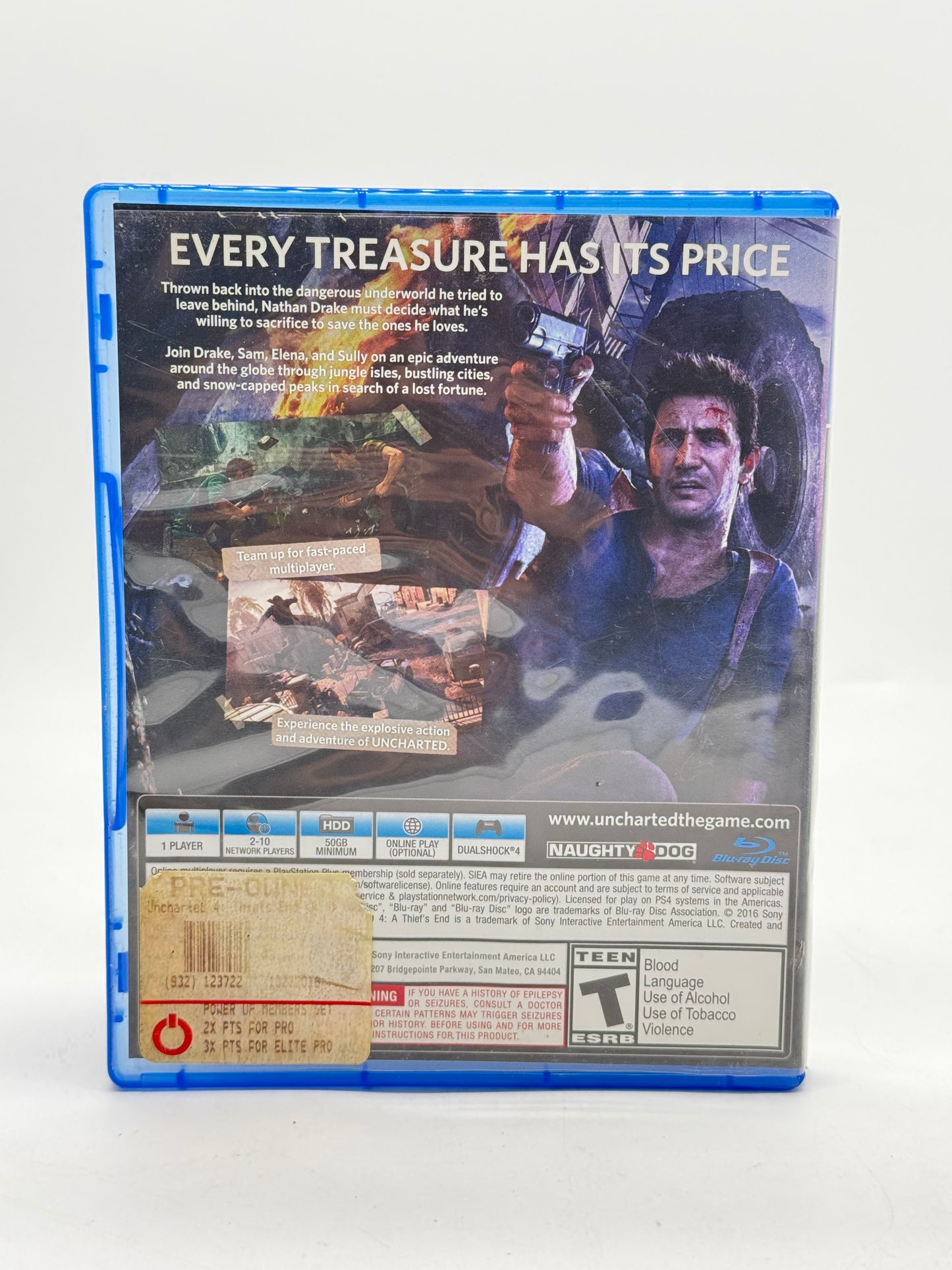 Uncharted 4: A Thief's End  - PlayStation 4 PS4