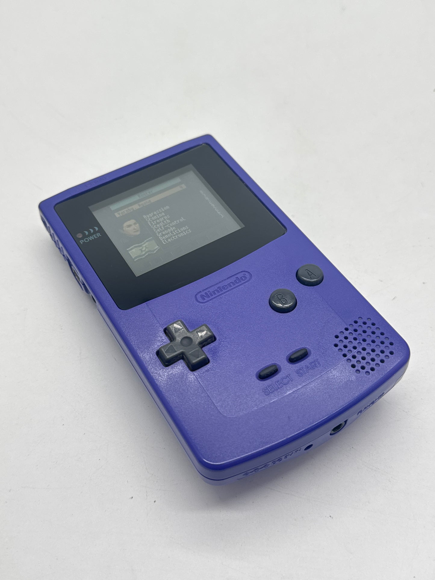 Nintendo Game Boy Color CGB-001 Purple Console #646 Aftermarket Lens or/and Shell