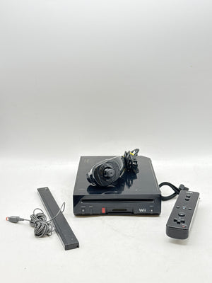 Nintendo Wii RVL-001 Black w/ Controller & Accessories - Untested
