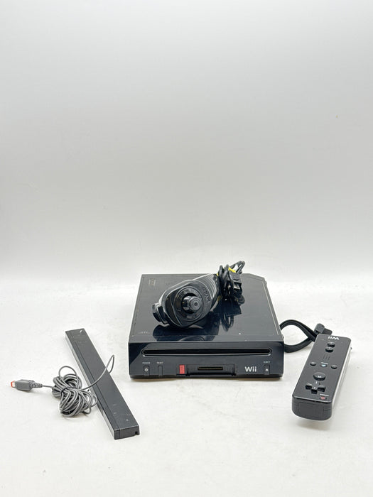 Nintendo Wii RVL-001 Black w/ Controller & Accessories - Untested