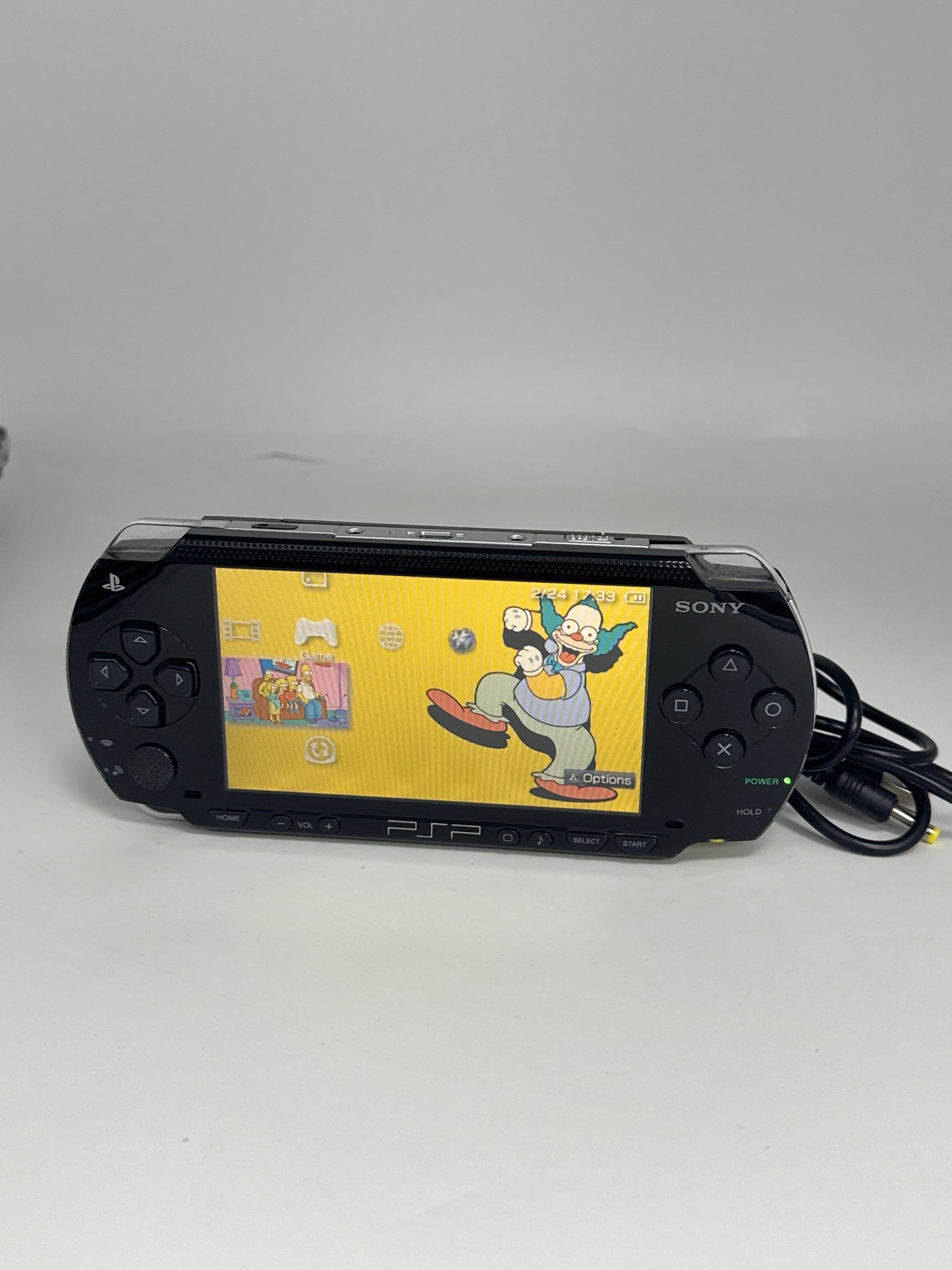 Sony PSP-1000 Piano Black Console #428 w/ 1800mAh Battery & Charger