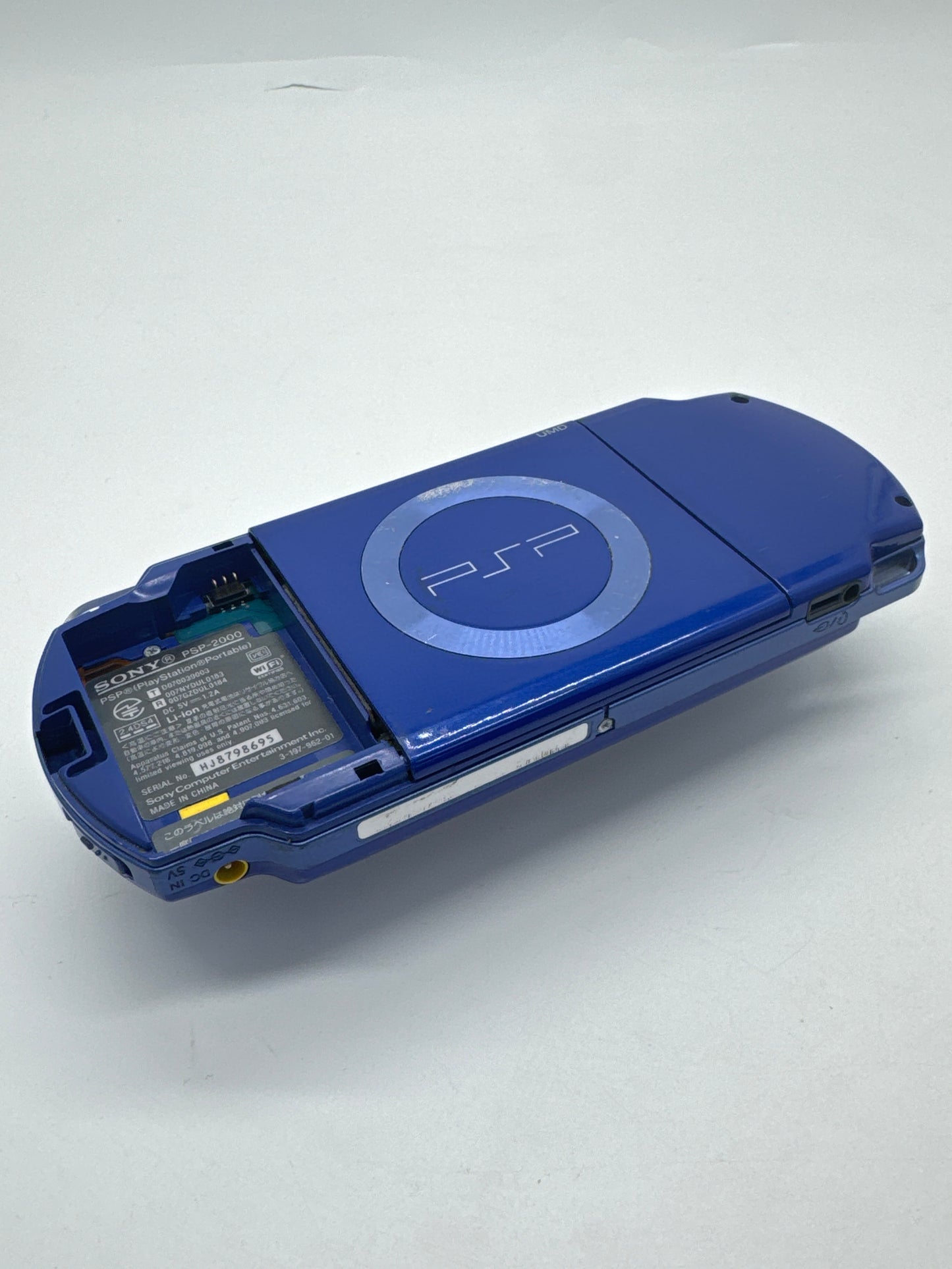 Sony PSP-2000 Blue Console Only #102 No Battery No Lid No Charger Bad Disc Drive AS IS