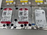 Lot of 6 4TB 3.5" SATA Hard Drives WD Red WD RE Seagate image 2