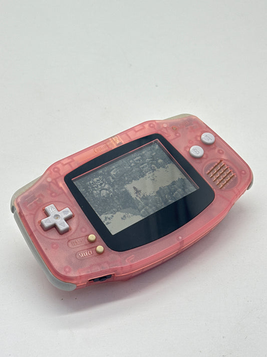 Nintendo Game Boy Advance AGB-001 Red Clear Console #641