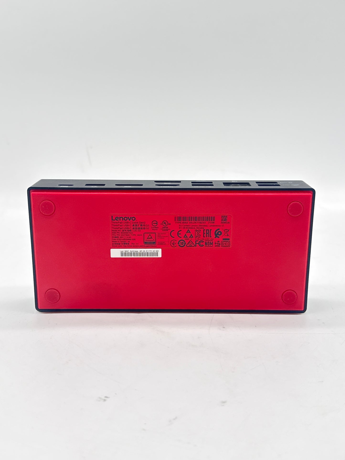 Lenovo ThinkPad USB-C Dock Gen 2 (LDC-G2) - No Power Cord