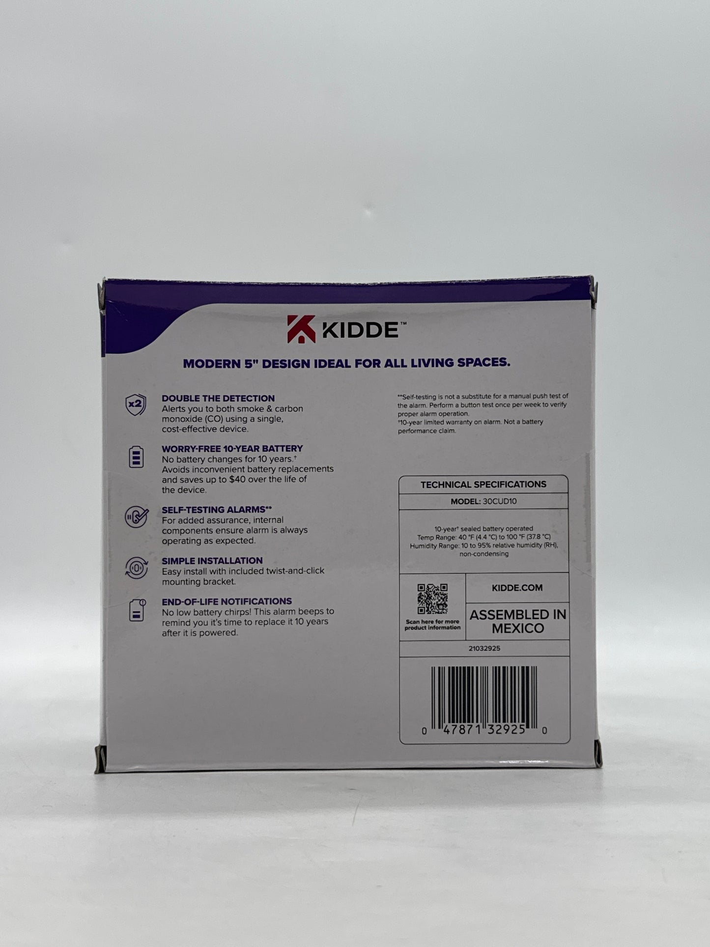 New Kidde 30CUDR Smoke & Carbon Monoxide Detector - Lot of 2