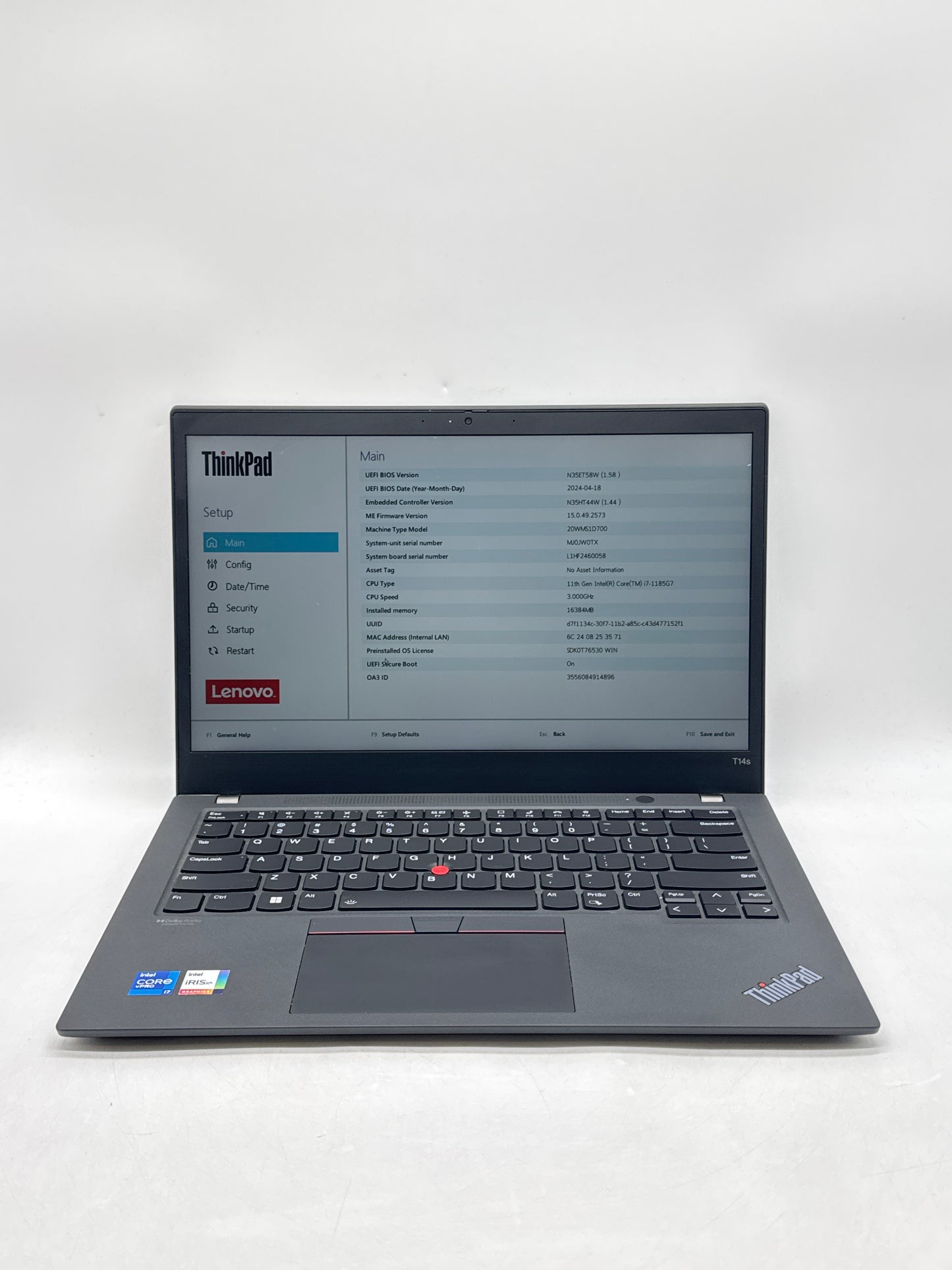 Lenovo Thinkpad T14s Gen 2 14.0 FHD Core™ i7-1185G7 16GB RAM 512GB SSD - Read!