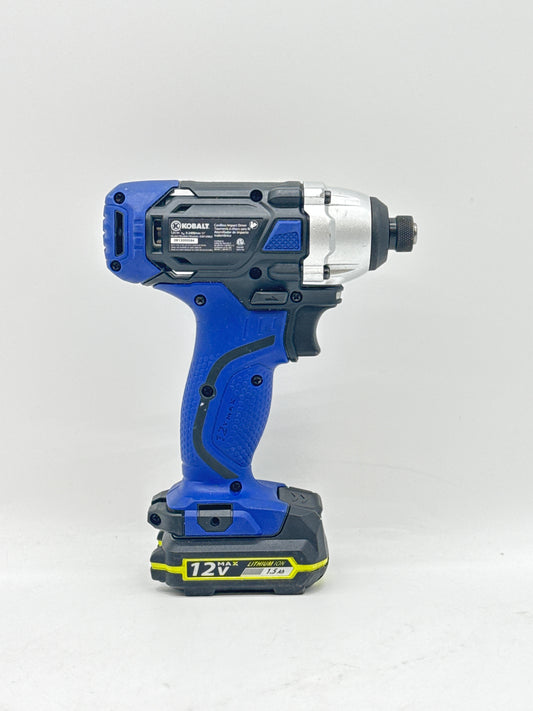 Kobalt Impact Driver CID120KU 1/4 Inch Power Tool with Battery