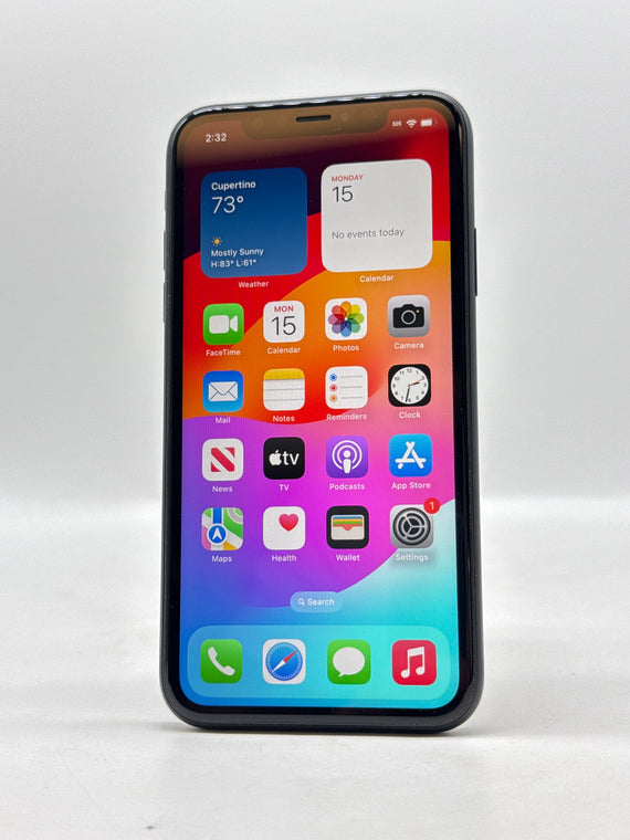 Unlocked Apple iPhone XR 6.1" A1984 64GB Black Used #98