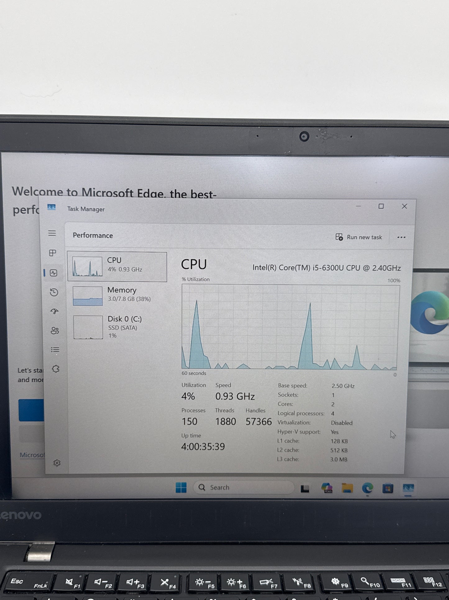 Lenovo ThinkPad T460s 14" i5-6300U 2.4GHz 8GB RAM 256GB SSD #60 READ Bad Screen