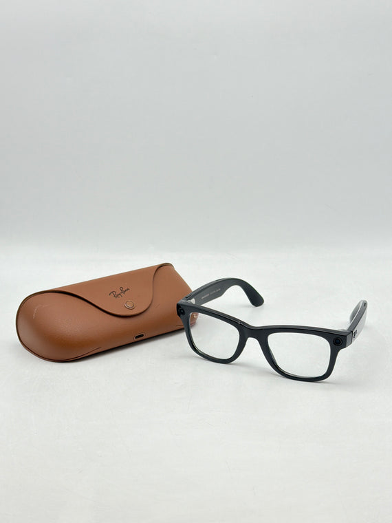 Meta Ray-Ban Wayfarer Smart Glasses RW4006 Shiny Black/Clear 601/SB