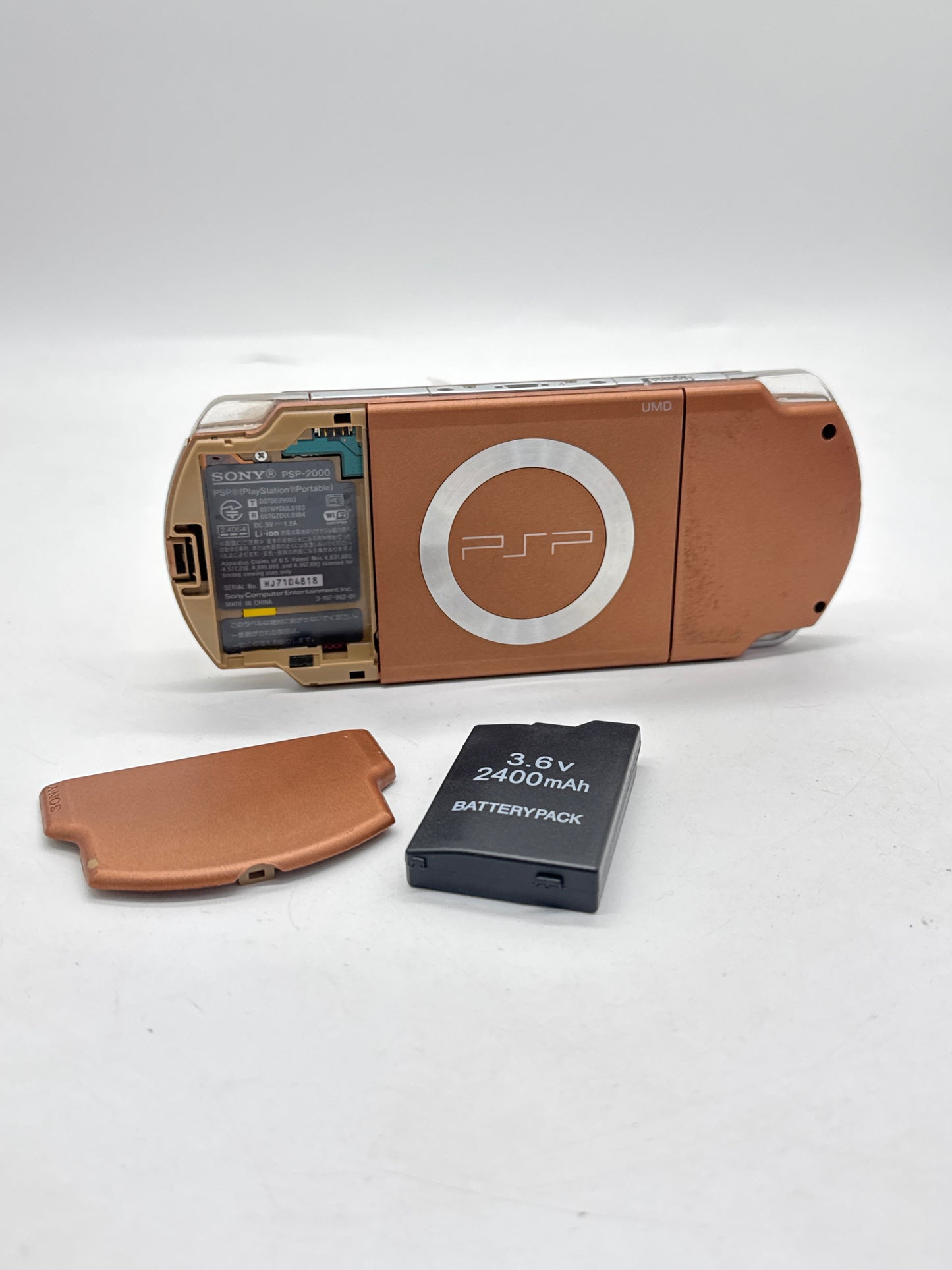 Sony PlayStation Portable PSP-2000 Matte Bronze Console #379 w/2400mAh Battery