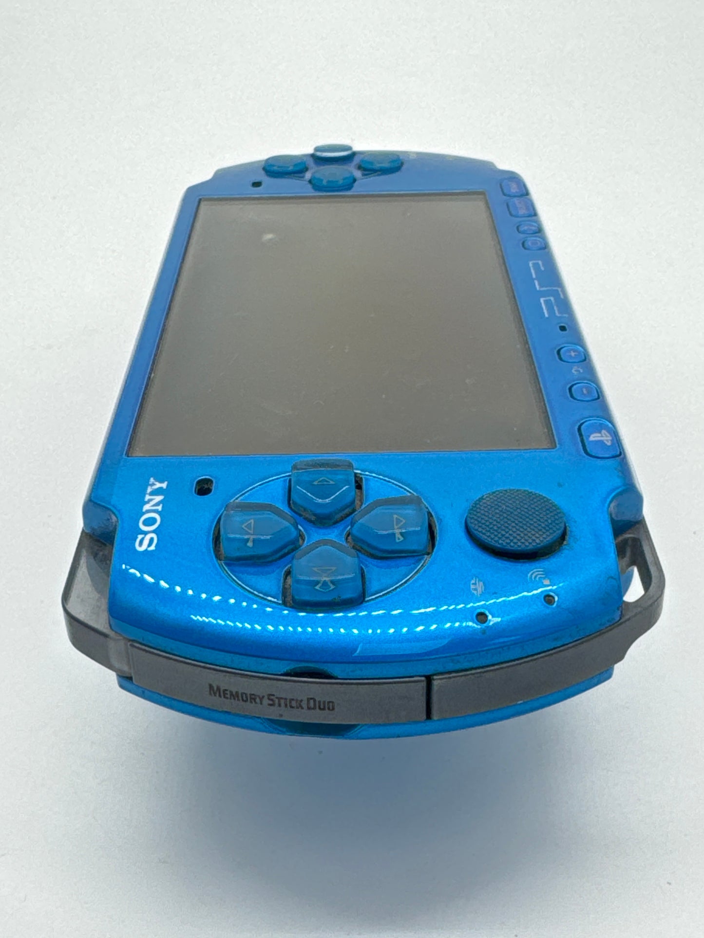 Sony PSP-3000 Metallic Blue Console Only #98 No Battery No Battery Lid AS IS