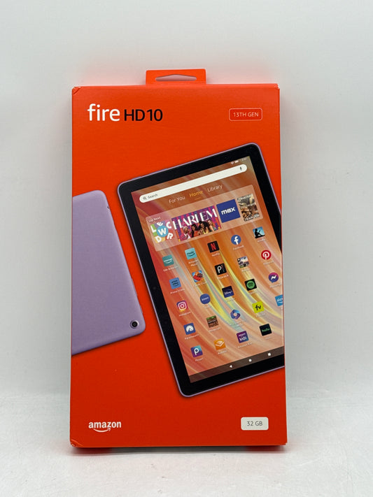 Amazon Fire HD 10 13th Gen 10.1" 32GB 3GB RAM Wi-Fi Lilac Purple - Open Box