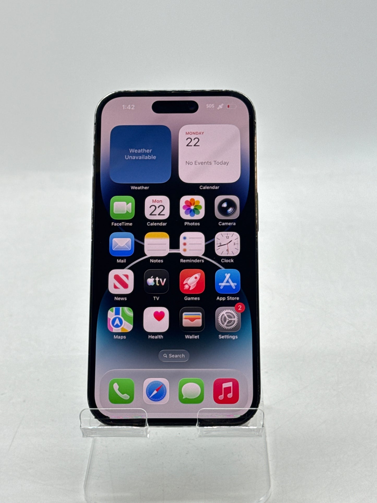 Unlocked Apple iPhone 14 Pro A2650 128GB Space Black - Bad Charging Port Read!