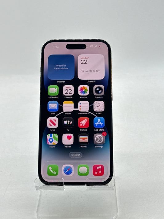 Unlocked Apple iPhone 14 Pro A2650 128GB Space Black - Bad Charging Port Read!