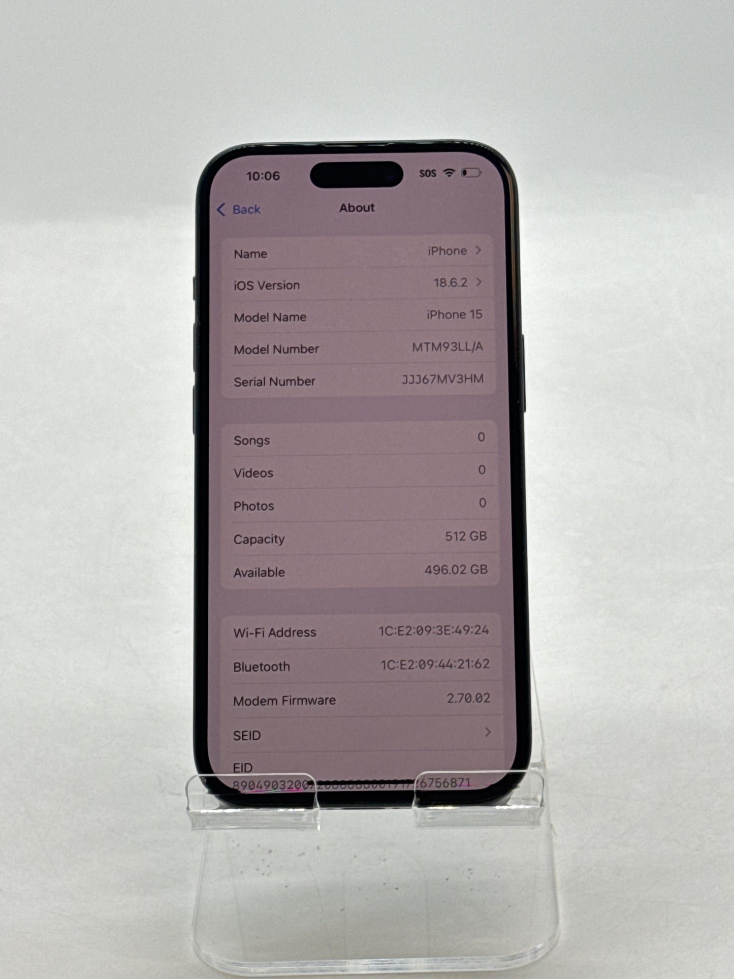 Boost Apple iPhone 15 A2846 512GB Black 99% Battery Health