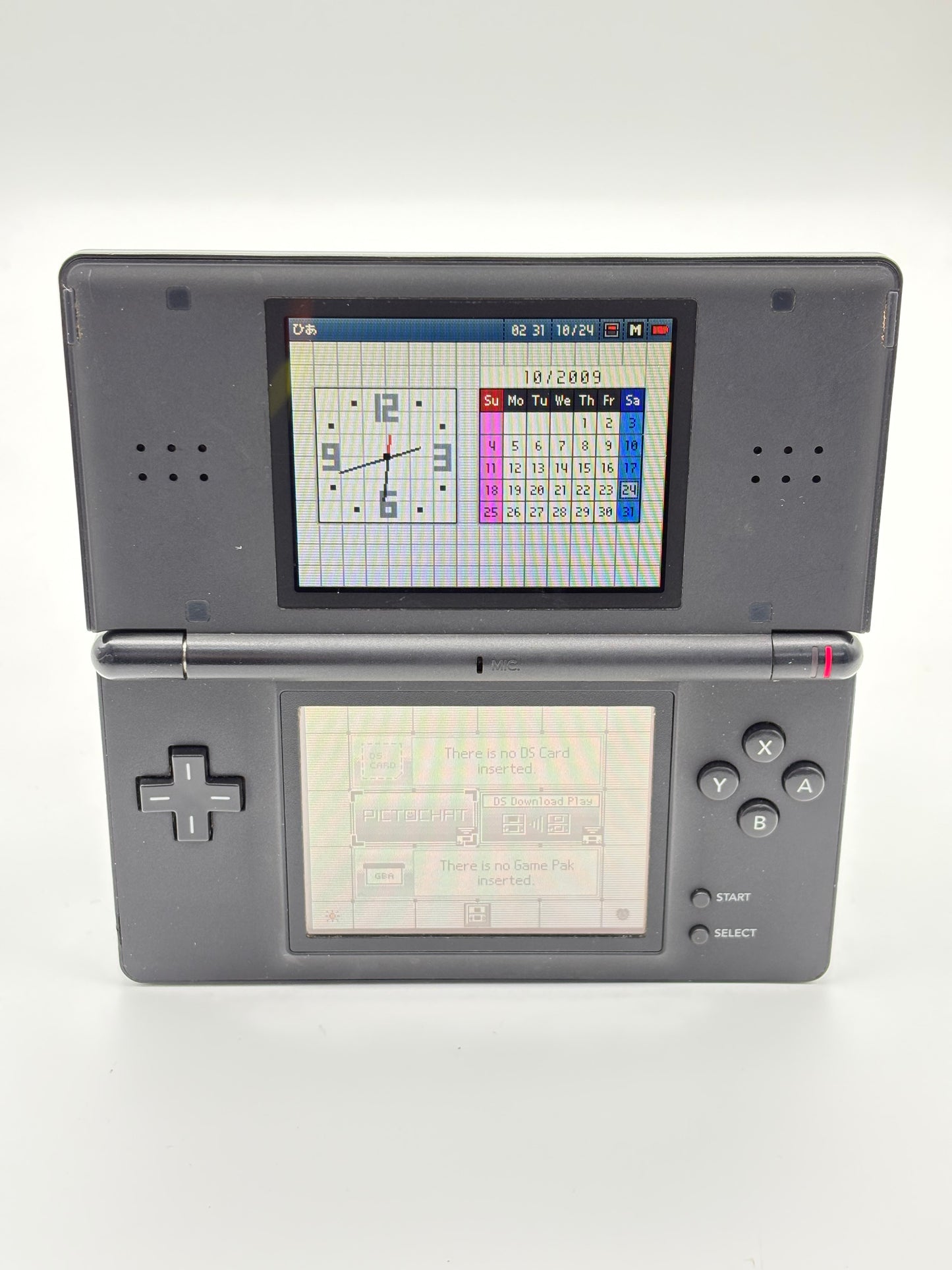 Nintendo DS Lite USG-001 Black Console UNTESTED AS IS #316