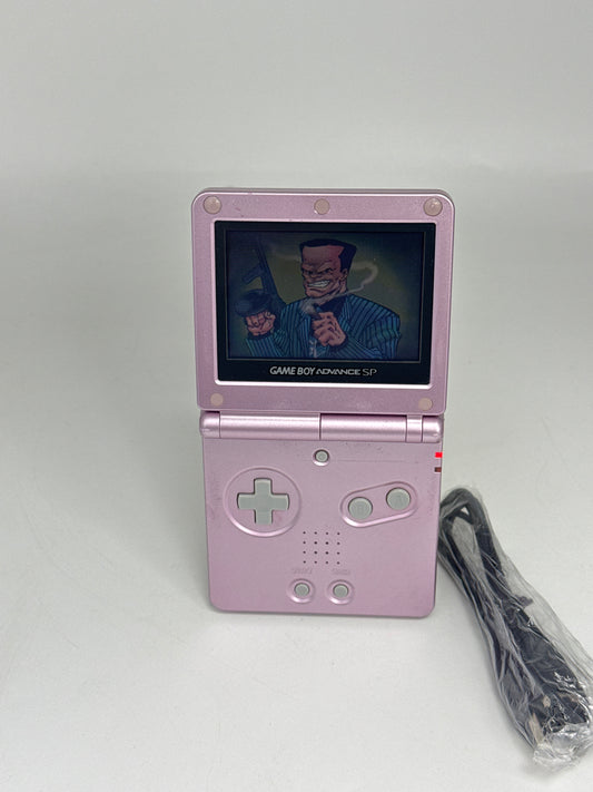 Nintendo Game Boy Advance SP AGS-001 Pink Console #657 w/ Charger