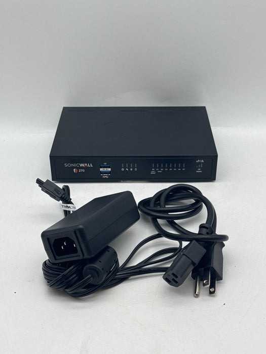 SonicWall TZ270 APL57-100 Firewall 8-Port Gigabit Security Appliance w/ Power