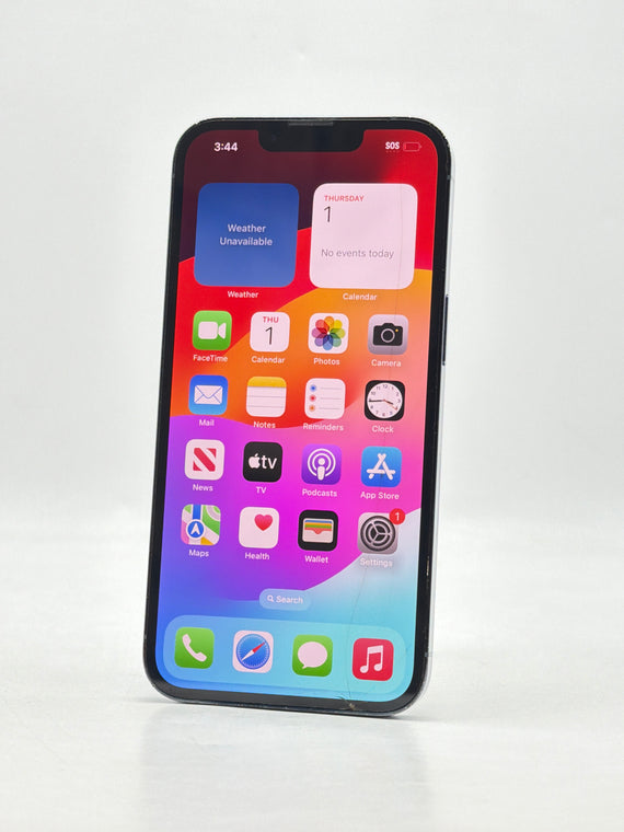 Unlocked Apple iPhone 13 Pro A2483 128GB Sierra Blue - Cracked Read!