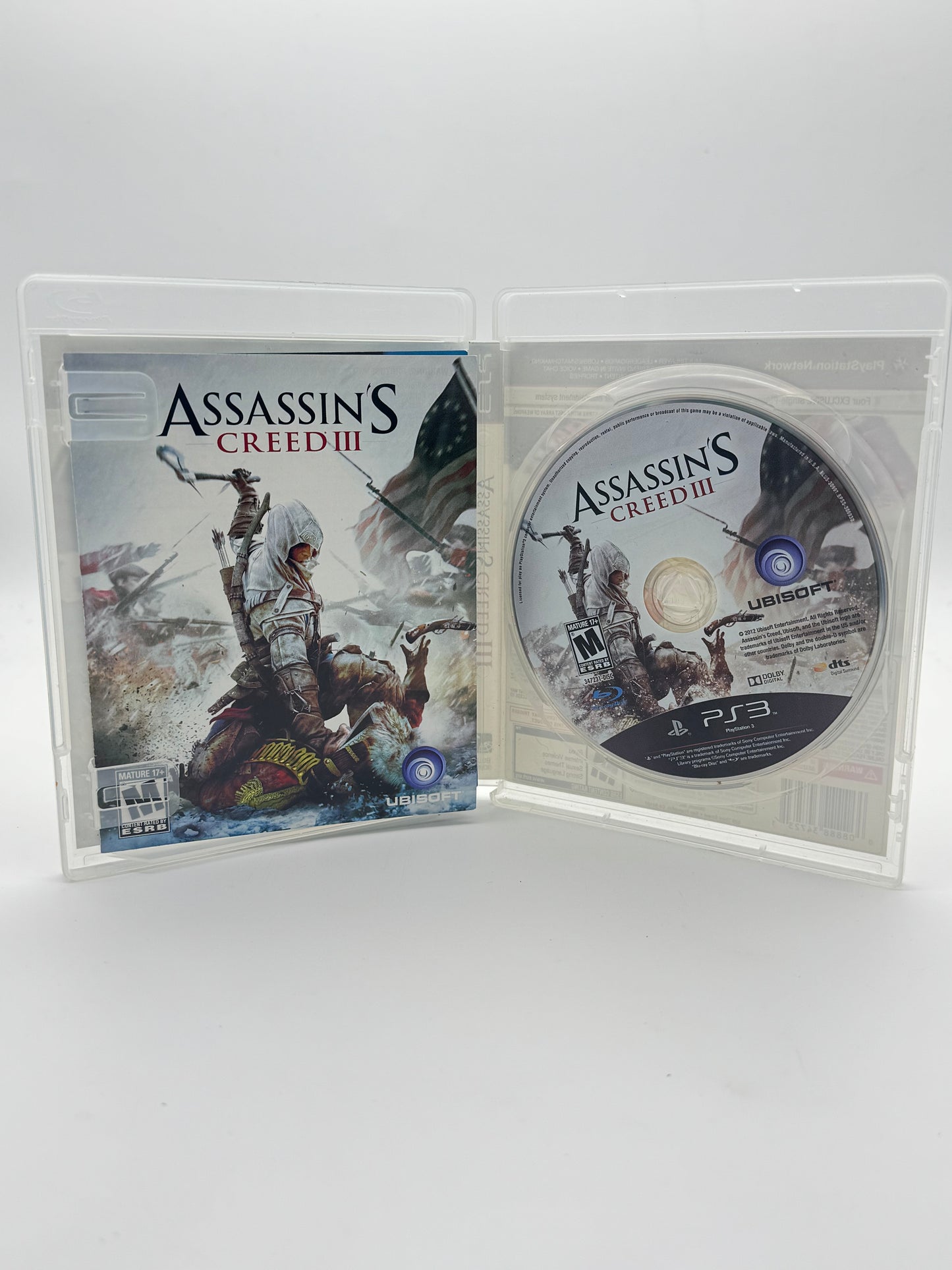 ASSASSIN'S CREED III Sony PlayStation 3 PS3 Video Game Free Shipping