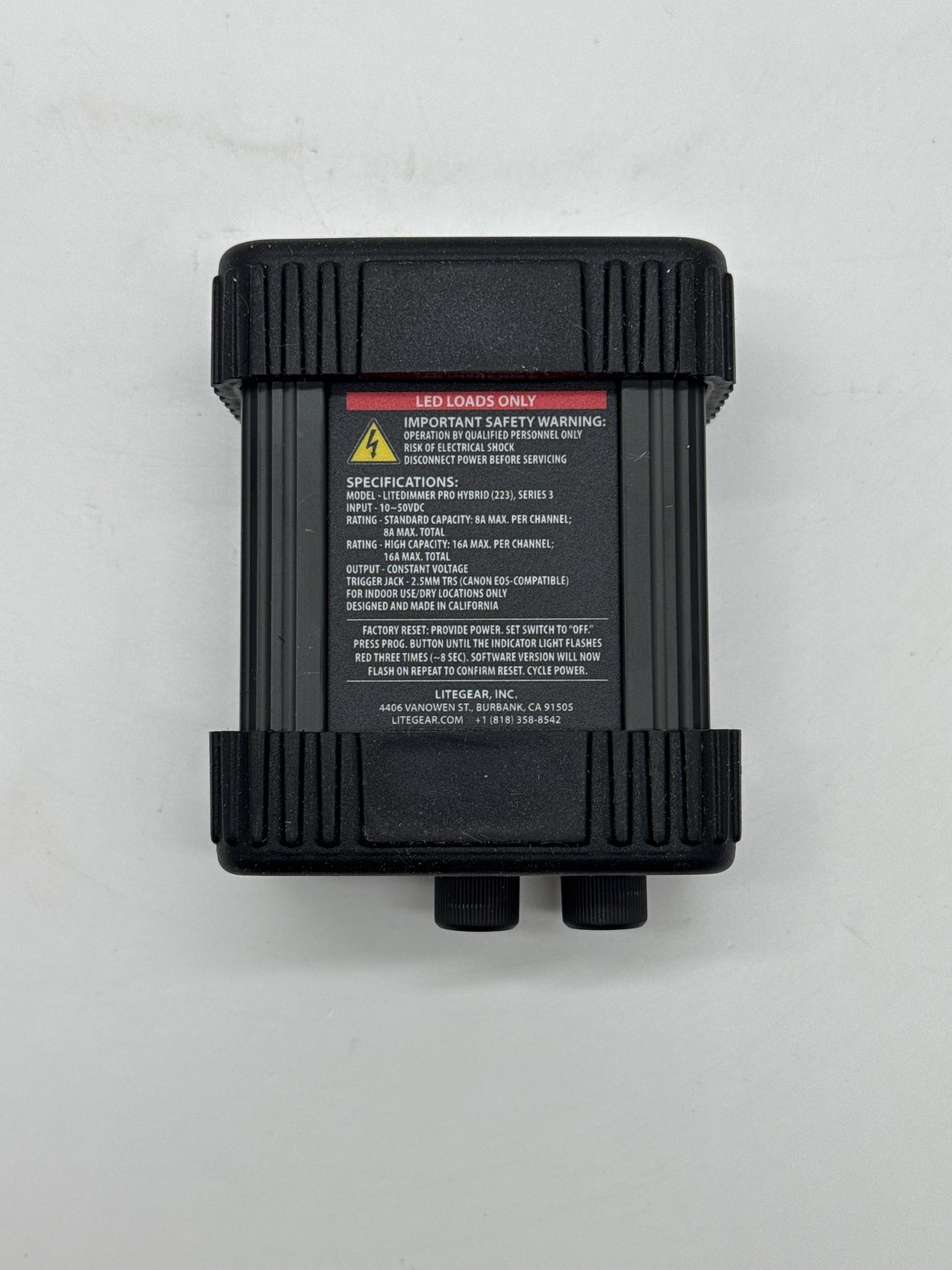 LiteGear Pro Hybrid LiteDimmer 16A – Color Temp & Brightness Control, FX Included - Used