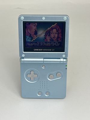 Nintendo Game Boy Advance SP AGS-001 Blue Console #649 w/ Charger