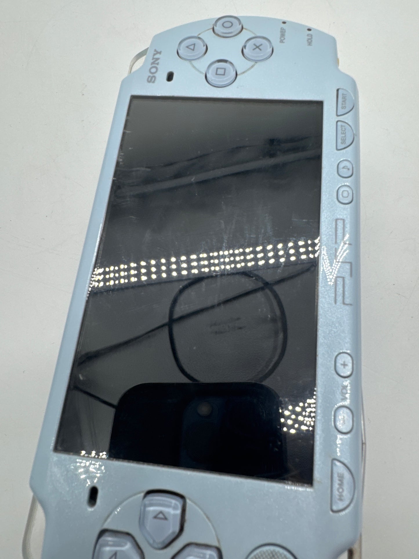 Sony PSP-2000 Blue Console #93 No Battery No Back Lid No Charger AS IS