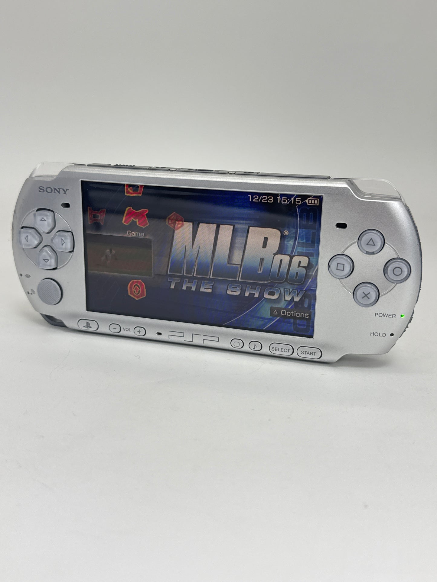 Sony PlayStation Portable PSP-3000 Mystic Silver Console w/ 2400mAh Battery #89