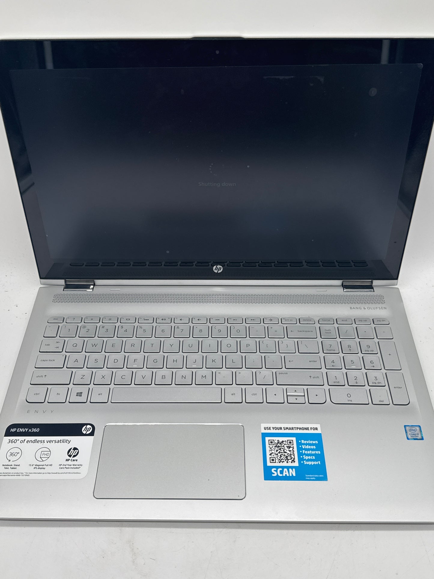 HP Envy 360 Convertible 15.6" Touch FHD Intel Core i7-8550U 1.80GHz 12GB RAM 1TB HDD
