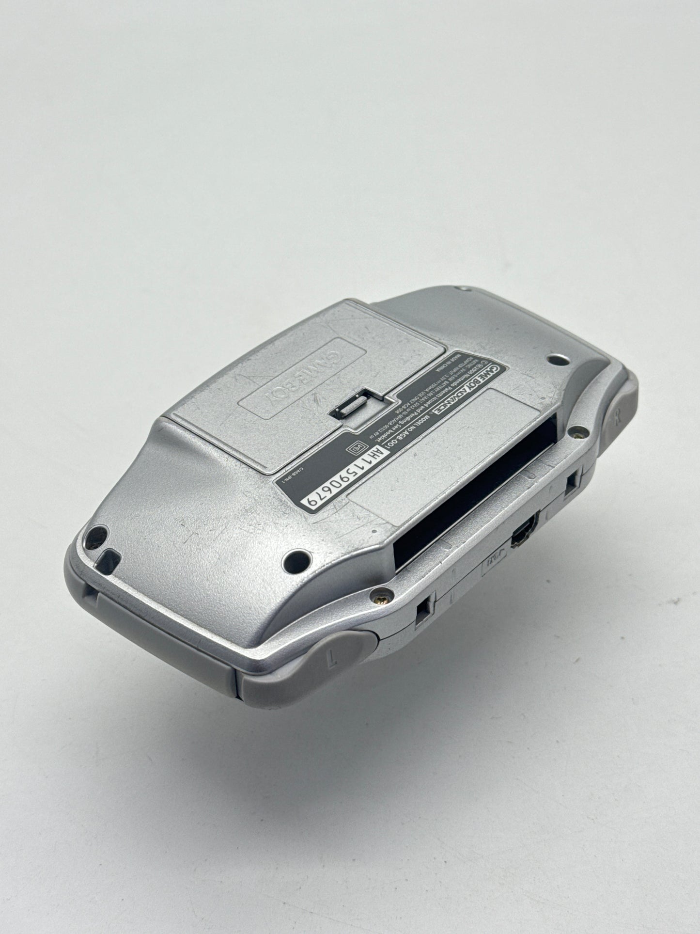 Nintendo Game Boy Advance AGB-001 Silver Console #635 Powers On When Toggle AS IS