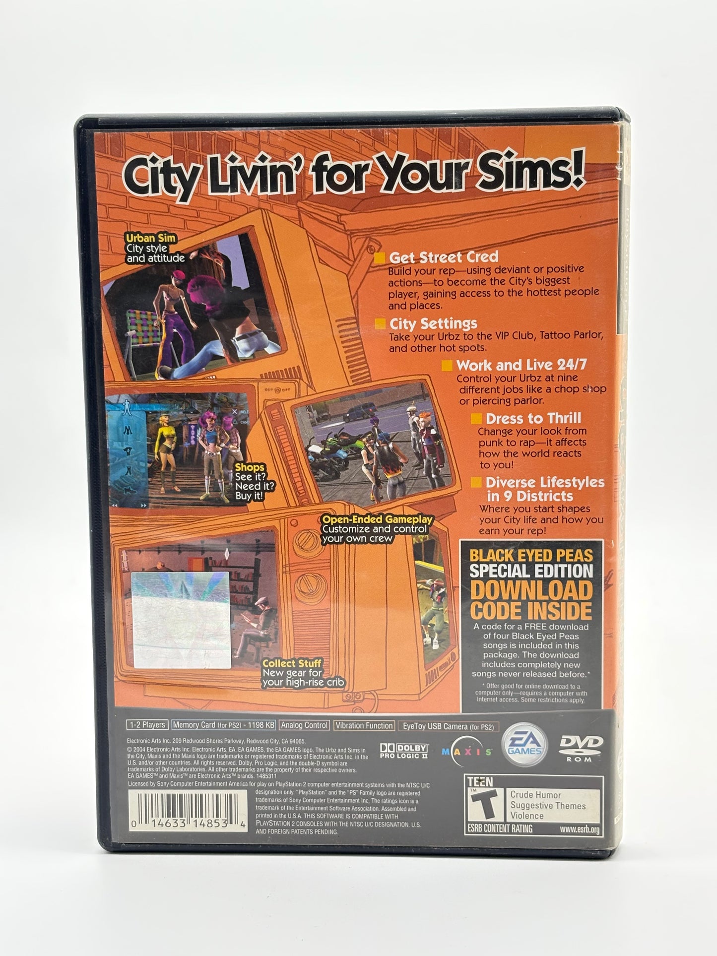 Urbz: Sims In The City - PlayStation 2 PS2