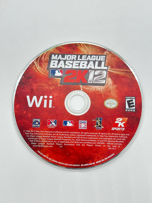 Major League Baseball 2K12 - Nintendo Wii Game - Free Shipping