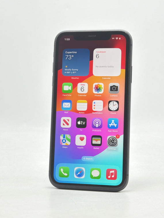 Apple iPhone 11 6.1" A2111 64GB Black Unlocked Used