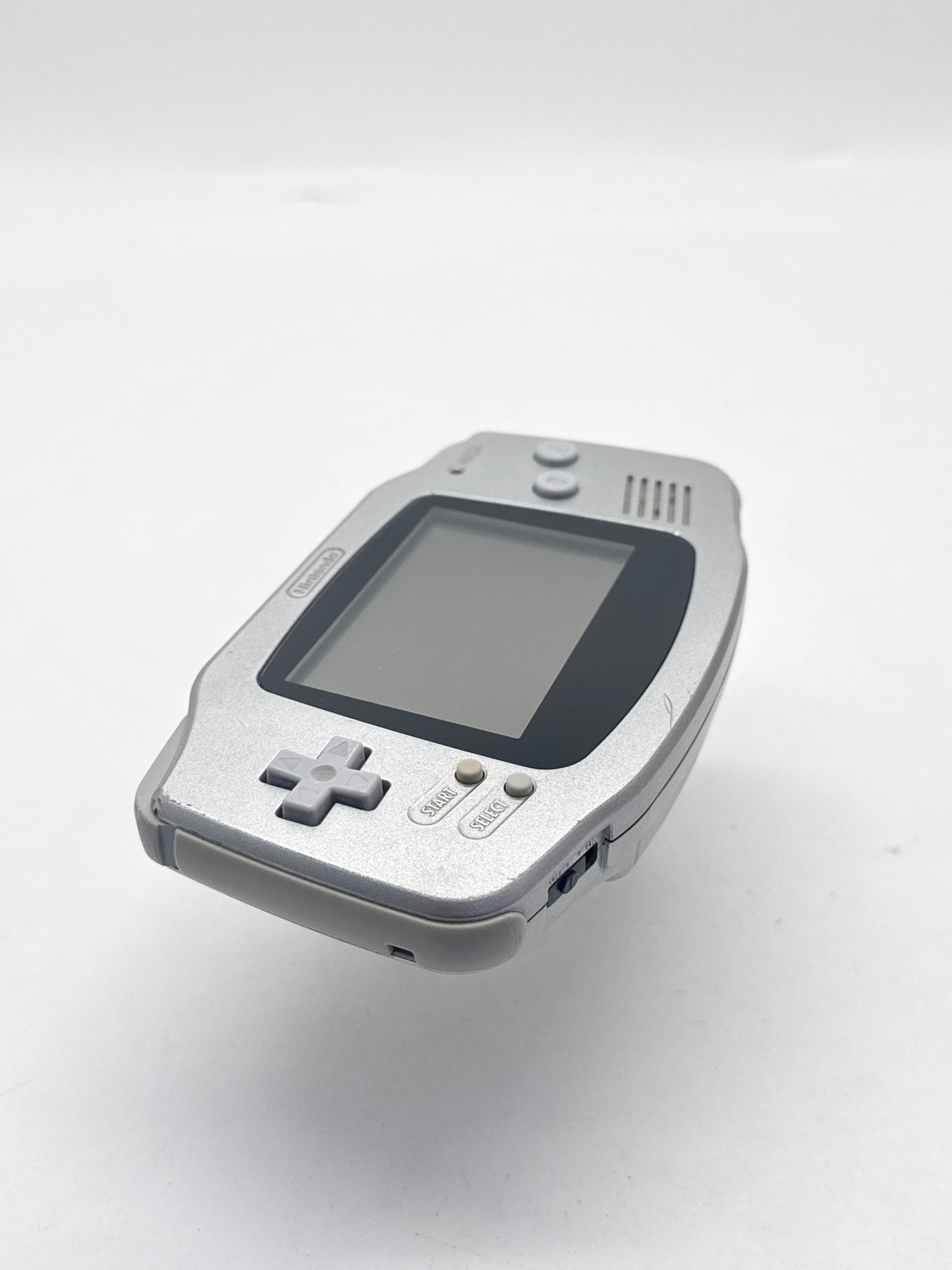 Nintendo Game Boy Advance AGB-001 Silver Console #635 Powers On When Toggle AS IS