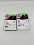 Lot of 2 Seagate IronWolf 12TB 3.5" SATA NAS Hard Drives - Used #12TB image 1