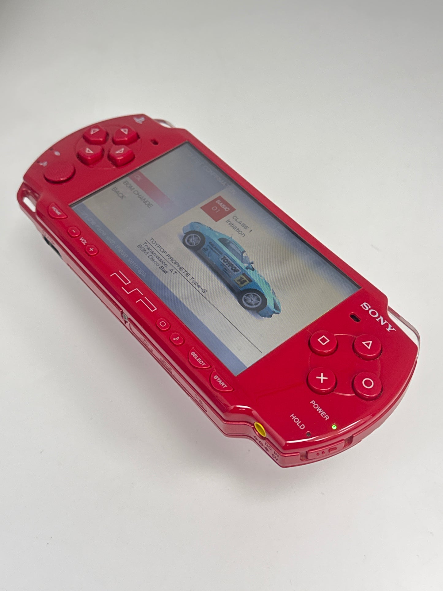 Sony PSP-2000 Red Console #441 w/ 2400mAh Battery Faulty UMD AS IS