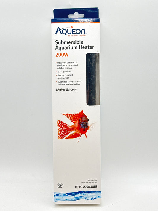 AQUEON 200W Submersible Aquarium Heater Up to 75 Gallons
