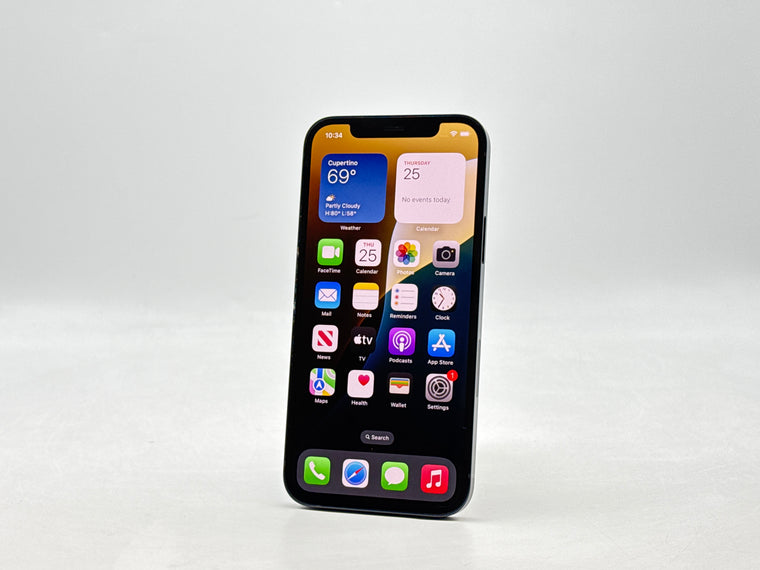 Unlocked Apple iPhone 12 A2172 64GB Black 84% Battery Health